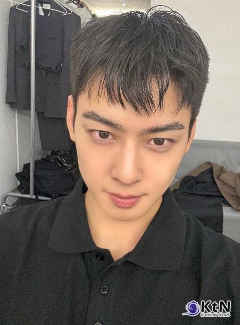 "차은우가 웰니스다"...입대 전 머리 자르고 '얼굴 천재' 차은우, 근황 공개  사진=2025 07.22  차은우 인스타그램 갈무리 K trendy NEWS DB ⓒ케이 트렌디뉴스 무단전재 및 수집, 재배포금지