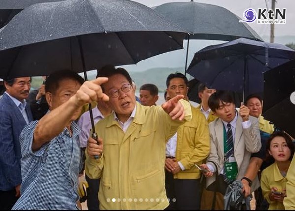이재명 대통령, 가평·서산·예산·담양 등 6개 시군 특별재난지역 선포  사진=2025 07.22  이재명 인스타그램 갈무리 K trendy NEWS DB ⓒ케이 트렌디뉴스 무단전재 및 수집, 재배포금지
