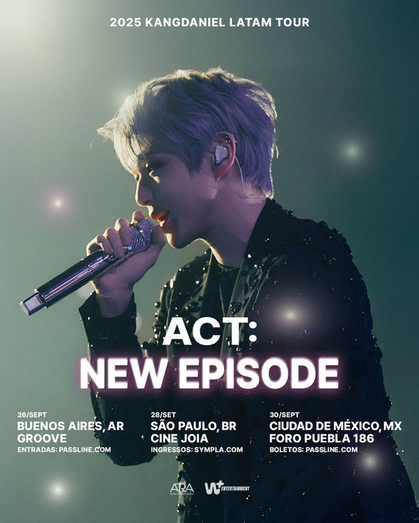 “강다니엘, 중남미로 간다” — 솔로 데뷔 후 첫 라탐 투어 전격 발표 사진=2025 07.30  소속사 에이라(ARA)는 7월 30일 ‘2025 강다니엘 라탐 투어 – 액트: 뉴 에피소드’ 공식 포스터를 공개   K trendy NEWS DB ⓒ케이 트렌디뉴스 무단전재 및 수집, 재배포금지