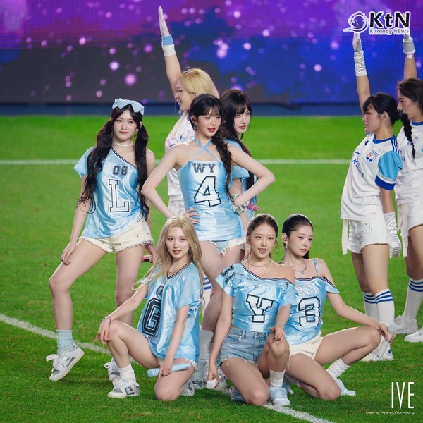 아이브 시축 의상 논란에 레이 직접 해명 “입고 싶은 대로 리폼 부탁한 것” [숏츠]  사진=2025 07.31  아이브 엑스 갈무리 K trendy NEWS DB ⓒ케이 트렌디뉴스 무단전재 및 수집, 재배포금지