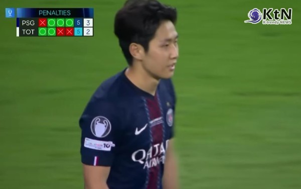 이강인, PSG UEFA 슈퍼컵 우승 견인…토트넘 울린 한국인 최초 골+승부차기 성공 ‘겹경사   사진=2025 08.14  스포티비  갈무리 K trendy NEWS DB ⓒ케이 트렌디뉴스 무단전재 및 수집, 재배포금지