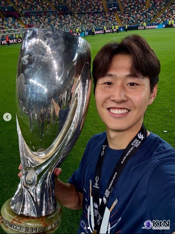 이강인, PSG UEFA 슈퍼컵 우승 견인…토트넘 울린 한국인 최초 골+승부차기 성공 ‘겹경사   사진=2025 08.14  이강인 인스타그램 갈무리 K trendy NEWS DB ⓒ케이 트렌디뉴스 무단전재 및 수집, 재배포금지