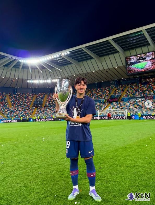 이강인, PSG UEFA 슈퍼컵 우승 견인…토트넘 울린 한국인 최초 골+승부차기 성공 ‘겹경사   사진=2025 08.14  이강인 인스타그램 갈무리 K trendy NEWS DB ⓒ케이 트렌디뉴스 무단전재 및 수집, 재배포금지