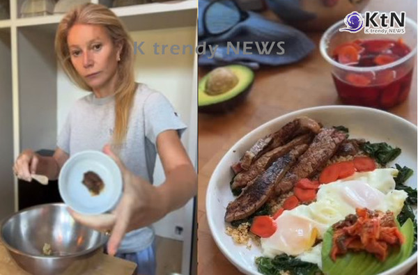 기네스 팰트로, 김치 손 올리기…잭 블랙·엠마 왓슨·휴 잭맨까지 번지는 한식 열풍  사진=2025 08.18 기네스 팰트로 인스타그램 갈무리   K trendy NEWS DB ⓒ케이 트렌디뉴스 무단전재 및 수집, 재배포금지