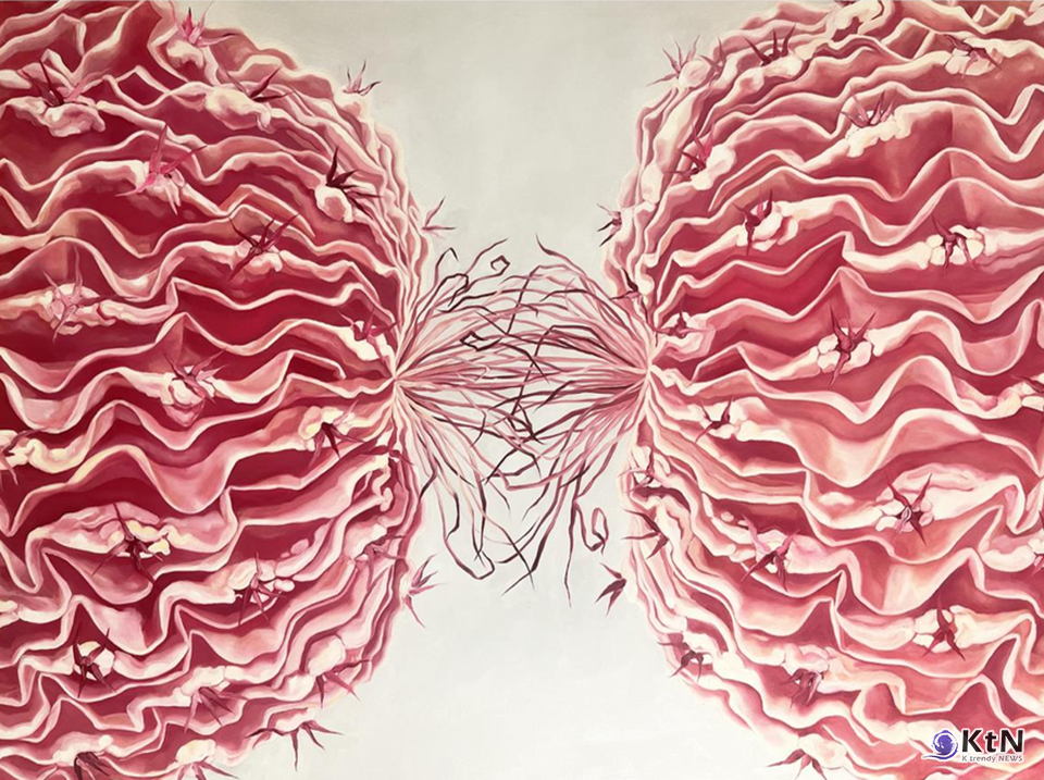 홍설작가. 감정의 시냅스 (Synapse of Emotion)#2 / 172.5cm X 100.2cm. 사진=K trendy NEWS DB ⓒ케이 트렌디뉴스 무단전재 및 수집, 재배포금지