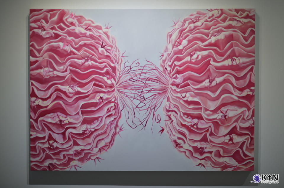 홍설작가. 감정의 시냅스 (Synapse of Emotion)#2 / 172.5cm X 100.2cm. 사진=K trendy NEWS DB ⓒ케이 트렌디뉴스 무단전재 및 수집, 재배포금지