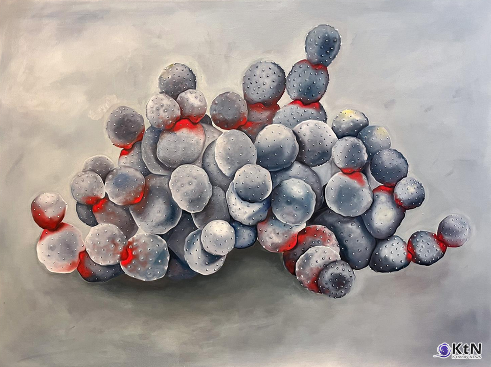 홍설작가. 무애(Caress) 130.3cm X 80.3cm. 사진=K trendy NEWS DB ⓒ케이 트렌디뉴스 무단전재 및 수집, 재배포금지