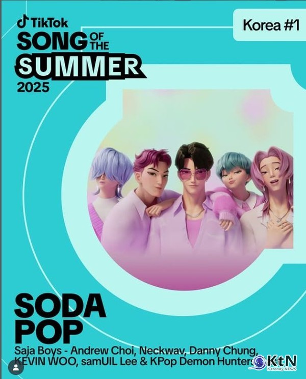 ‘케데헌’, 빌보드 휩쓸었다… OST로 싱글·앨범 차트 동시 1위 사진=2025 09.16 소다팜 K trendy NEWS DB ⓒ케이 트렌디뉴스 무단전재 및 수집, 재배포금지