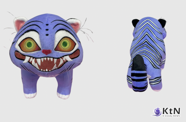 전통문화+케이팝 팬덤… ‘케데헌 응원봉’ 글로벌 소장템 등극 사진=2025 09.19  넷플릭스  보이밴드 ‘사자 보이즈’의 마스코트인 파란 호랑이 데피(Derpy ) / 편집 K trendy NEWS DB ⓒ케이 트렌디뉴스 무단전재 및 수집, 재배포금지