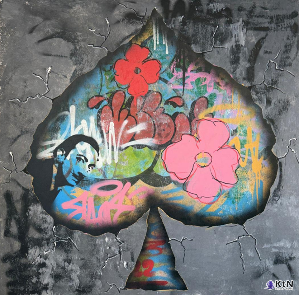 Daniel David Moli / Boogie Moli（부기몰리）ACE2 45,000,000원 Acrylic on canvas 100 x 100cm 2023.  사진=KUVA ARTS CENTER, K trendy NEWS DB ⓒ케이 트렌디뉴스 무단전재 및 수집, 재배포금지