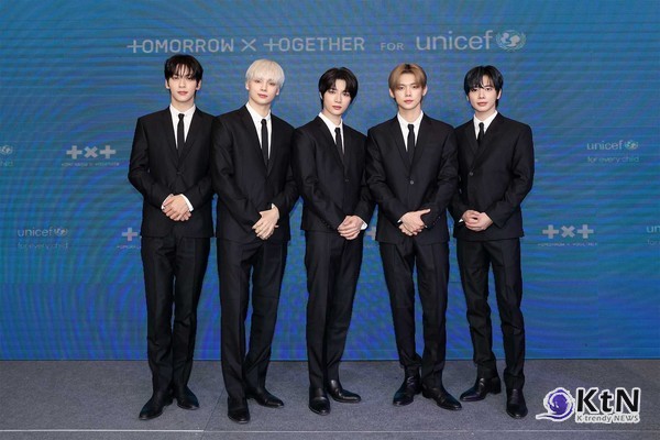 투모로우바이투게더,  유니세프와 파트너십 체결…2년간 140만 달러 기부  사진=2025 10.01 빅히트 뮤직  K trendy NEWS DB ⓒ케이 트렌디뉴스 무단전재 및 수집, 재배포금지
