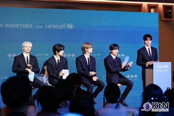 투모로우바이투게더,  유니세프와 파트너십 체결…2년간 140만 달러 기부  사진=2025 10.01 빅히트 뮤직  K trendy NEWS DB ⓒ케이 트렌디뉴스 무단전재 및 수집, 재배포금지