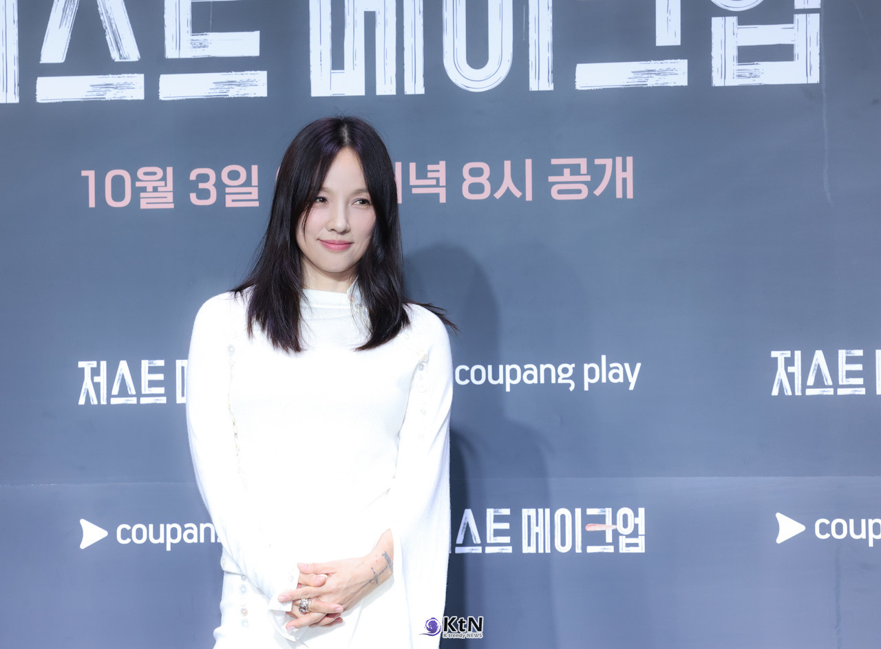 쿠팡플레이 예능 '저스트 메이크업' 제작발표회에 이효리가 참석해 다양한 이야기를 나누었다. / 사진=K trendy NEWS DB ⓒ케이 트렌디뉴스 무단전재 및 수집, 재배포금지.