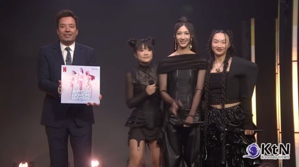 케데헌 헌트릭스, 영화 뚫고 지미 팰런쇼 출격…'골든' 첫 라이브 사진=2025 10.08  NBC K trendy NEWS DB ⓒ케이 트렌디뉴스 무단전재 및 수집, 재배포금지