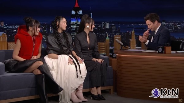 케데헌 헌트릭스, 영화 뚫고 지미 팰런쇼 출격…'골든' 첫 라이브 사진=2025 10.08  NBC K trendy NEWS DB ⓒ케이 트렌디뉴스 무단전재 및 수집, 재배포금지