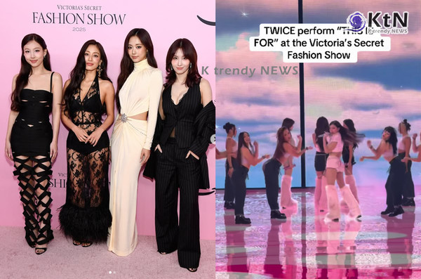 트와이스, 미국 빅토리아 시크릿 무대 장악…“K팝의 세계적 존재감” 사진=2025 10.16 billboard  인스타그램 갈무리 / 편집 K trendy NEWS DB ⓒ케이 트렌디뉴스 무단전재 및 수집, 재배포금지