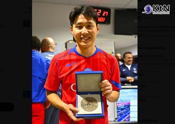 리옹전 결승 도움 이강인, 2경기 연속 도움…PSG 리그1 선두 복귀 사진=2025 11.10  PSG sns 갈무리 K trendy NEWS DB ⓒ케이 트렌디뉴스 무단전재 및 수집, 재배포금지
