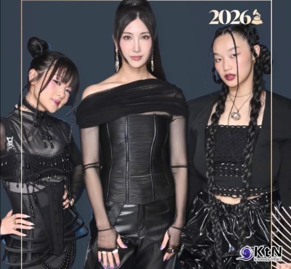 ‘케데헌’ 헌트릭스, 그래미 본상 노미…“믿기지 않아” 감격의 눈물  사진=2025 11.10   그래미어워즈 SNS 캡쳐 K trendy NEWS DB ⓒ케이 트렌디뉴스 무단전재 및 수집, 재배포금지