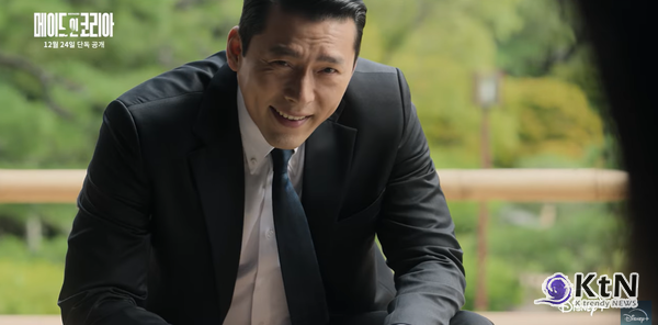  ‘메이드 인 코리아’는 우민호 감독이 연출한 1970년대 배경의 시대극으로, 국가를 수익 모델로 삼는 백기태(현빈)와 그를 추적하는 검사 장건영(정우성)의 대립을 그린다. 우도환·조여정·서은수 등 다양한 배우진이 합류했으며, ‘비즈니스맨’ 예고편을 통해 액션·감정 연기가 공개돼 화제를 모았다. 시즌 1은 12월 24일부터 순차 공개되며 시즌 2 제작도 확정됐다.  사진=2025 11.12    디즈니+ 캡처 / 편집  K trendy NEWS DB ⓒ케이 트렌디뉴스 무단전재 및 수집, 재배포금지