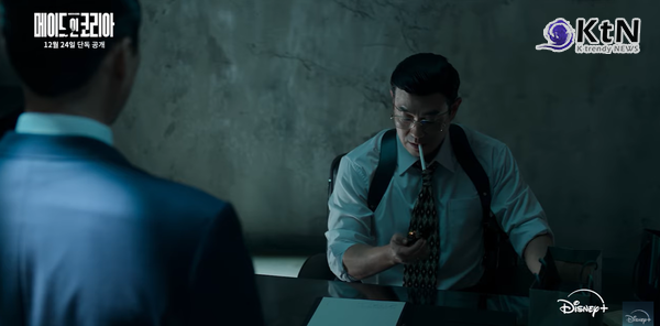  ‘메이드 인 코리아’는 우민호 감독이 연출한 1970년대 배경의 시대극으로, 국가를 수익 모델로 삼는 백기태(현빈)와 그를 추적하는 검사 장건영(정우성)의 대립을 그린다. 우도환·조여정·서은수 등 다양한 배우진이 합류했으며, ‘비즈니스맨’ 예고편을 통해 액션·감정 연기가 공개돼 화제를 모았다. 시즌 1은 12월 24일부터 순차 공개되며 시즌 2 제작도 확정됐다.  사진=2025 11.12    디즈니+ 캡처 / 편집  K trendy NEWS DB ⓒ케이 트렌디뉴스 무단전재 및 수집, 재배포금지