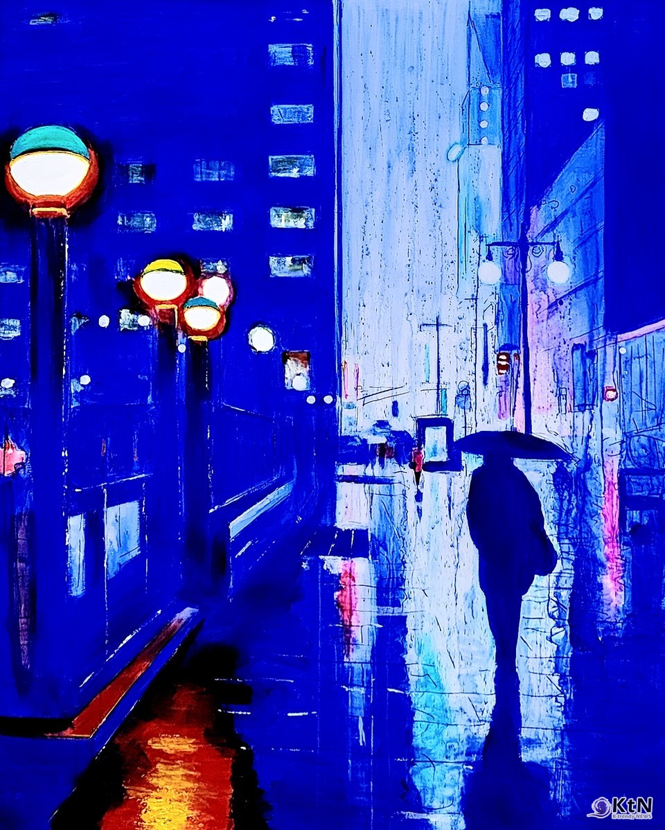 New York-Blue City_130.3×162.2cm_Acrylic on Canvas_2024. 권대하 작가. 사진=K trendy NEWS DB ⓒ케이 트렌디뉴스 무단전재 및 수집, 재배포금지