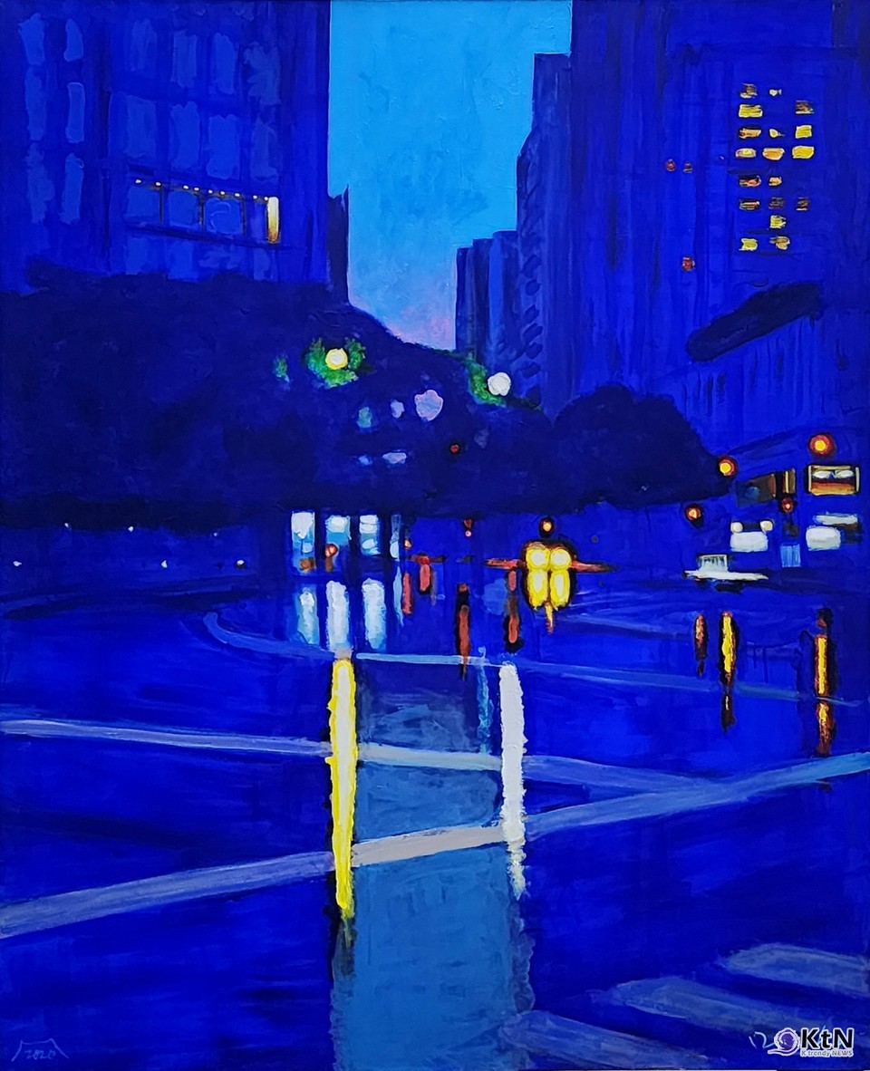 A Rainy Day in New York 2-2_130.3×162.2cm_Acrylic on Canvas_2020. 권대하 작가. 사진=K trendy NEWS DB ⓒ케이 트렌디뉴스 무단전재 및 수집, 재배포금지