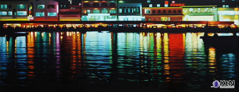 빛의 향연_250.0×100.0cm_Oil on Canvas_1999. 권대하 작가. 사진=K trendy NEWS DB ⓒ케이 트렌디뉴스 무단전재 및 수집, 재배포금지