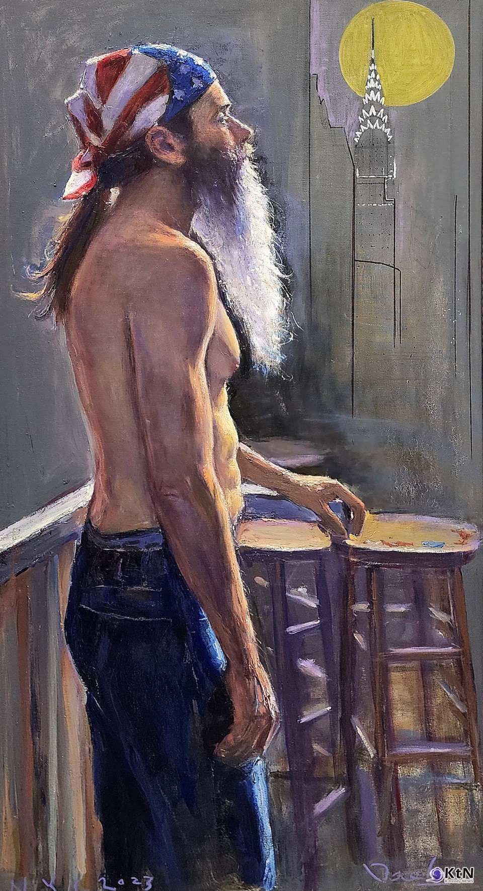 New York Story 2023-1_61.0×122.0cm_Oil & Acrylic on Canvas_2023. 권대하 작가. 사진=K trendy NEWS DB ⓒ케이 트렌디뉴스 무단전재 및 수집, 재배포금지