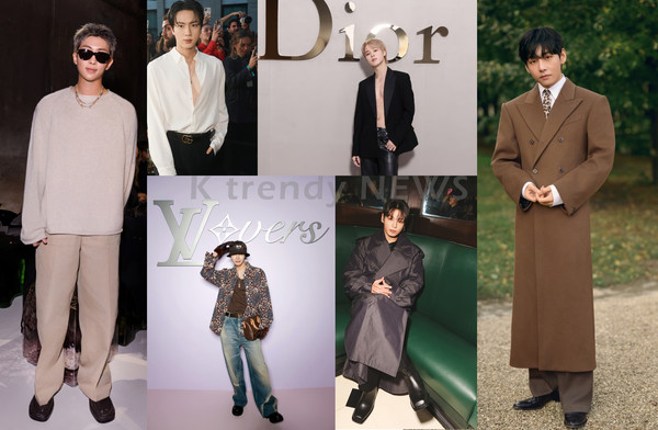 RM·진·지민·뷔·정국, 560억 브랜드 파워…패션계 중심에 선 BTS  사진=2025 10.15  보테가 베네타, 구찌, 루이비통,  디올,  셀린느,  캘빈클라인 K trendy NEWS DB ⓒ케이 트렌디뉴스 무단전재 및 수집, 재배포금지