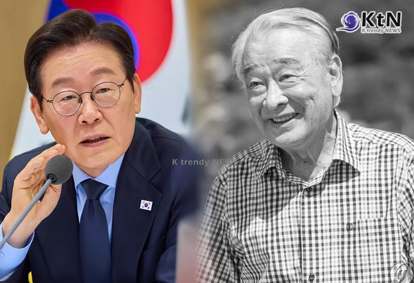이재명 대통령, 故 이순재 추모 "문화예술의 품격 높인 예술가...문화유산으로 전해질 것"  사진=2025 11.24  대통령실 / 아이엠티브이 제공(연합뉴스) K trendy NEWS DB ⓒ케이 트렌디뉴스 무단전재 및 수집, 재배포금지