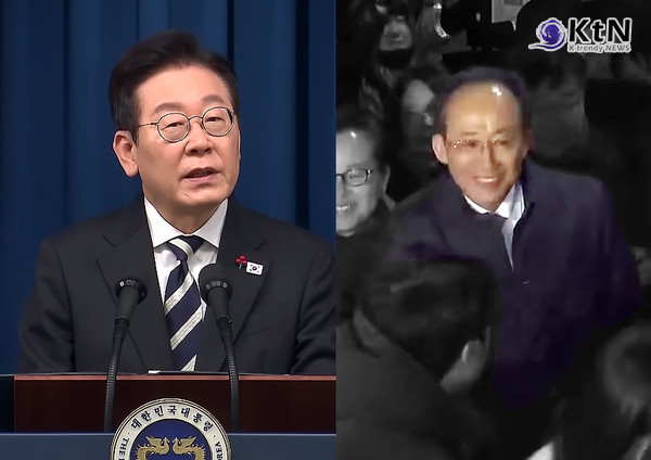 이재명 대통령, 추경호 영장 기각엔 “국민 상식과 법리에 맡긴다” 사진=2025 12.03 ktv , 연합뉴스 유튜브 영상 갈무리 / 편집 K trendy NEWS DB ⓒ케이 트렌디뉴스 무단전재 및 수집, 재배포금지
