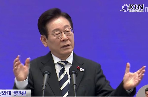 이 대통령 “윤석열 정부 북한 도발, 사과 필요…‘종북몰이’ 가능성 우려"  사진=2025 12.03  ktv 영상 갈무리 K trendy NEWS DB ⓒ케이 트렌디뉴스 무단전재 및 수집, 재배포금지