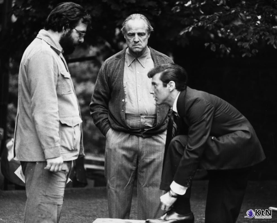 영화 '대부'(The Godfather, 1972)​왼쪽부터 ​프랜시스 포드 코폴라 (Francis Ford Coppola): 감독​말론 브란도 (Marlon Brando): 돈 비토 코를레오네 역​알 파치노 (Al Pacino): 마이클 코를레오네 역 /사진=Francis Ford Coppola instargram,, K trendy NEWS DB ⓒ케이 트렌디뉴스 무단전재 및 수집, 재배포금지