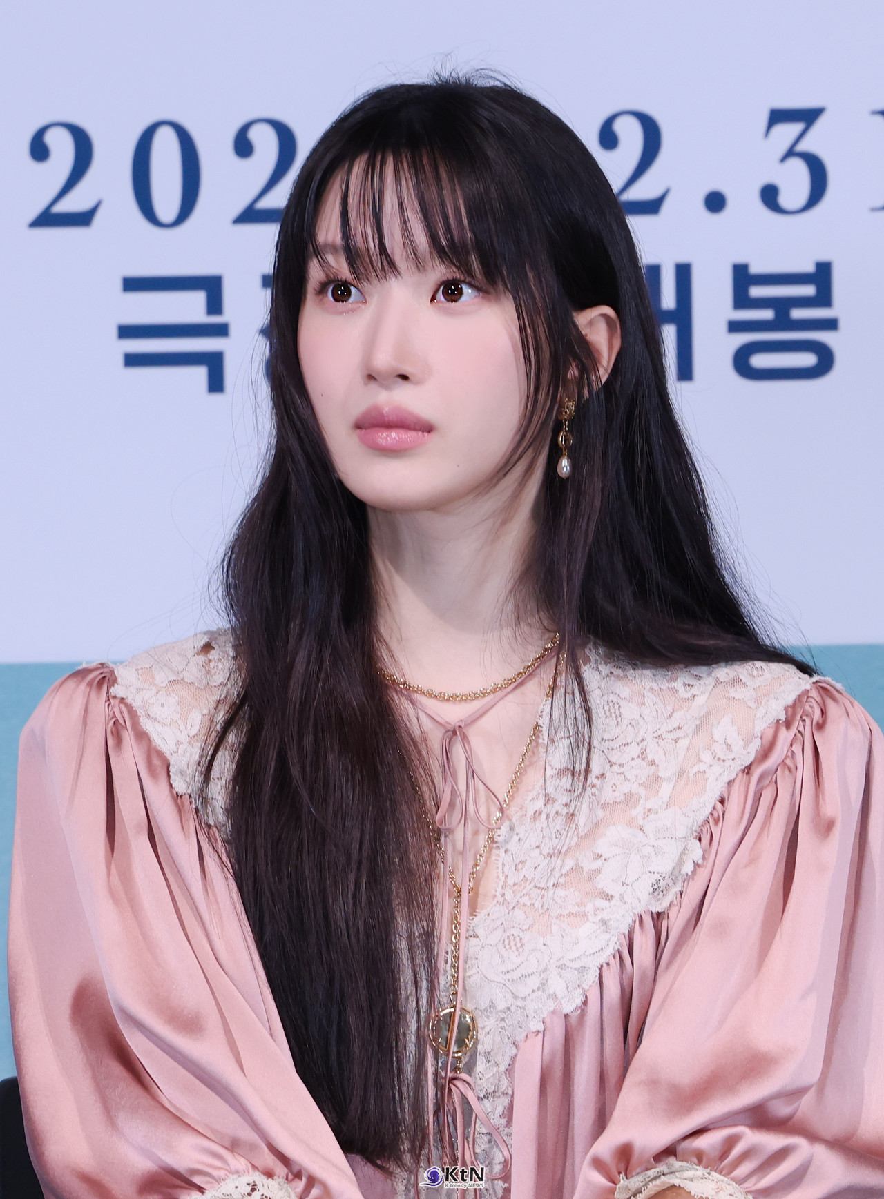 배우 문가영이 영화 '만약에 우리' 언론 배급 시사회 및 기자간담회에 참석했다. / K trendy NEWS DB. ⓒ케이 트렌디뉴스 무단전재 및 수집, 재배포금지.