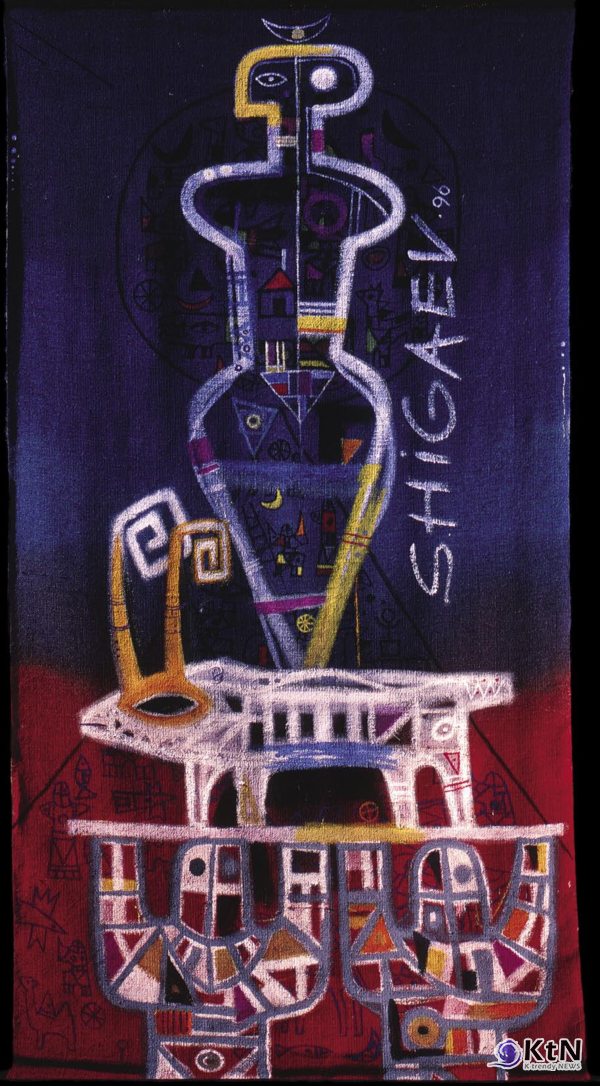 Курманжан Датка1996. Холст, акрил. 200х100. Из коллекции Таалая Бапанова, Кыргызстан Kurmanjan Datka1996. 200x100. Canvas, acrylic From the collection of Taalai Bapanov, Kyrgyzstan. [갤러리 A]  사진=K trendy NEWS DB ⓒ케이 트렌디뉴스 무단전재 및 수집, 재배포금지