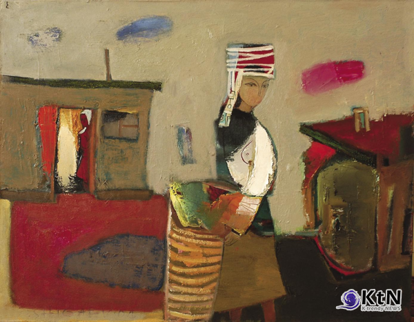 Девушка из Алтая. 2006. Холст, масло. 54х70. Собственность автораGirl from Altai. 2006. Oil on canvas. 54x70. The Property of the artist [갤러리 A]  사진=K trendy NEWS DB ⓒ케이 트렌디뉴스 무단전재 및 수집, 재배포금지