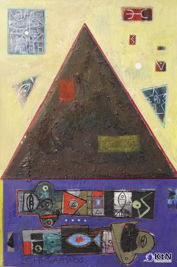 Сулейман гора. 2000. Холст, масло. 60х40. Собственность автора Suleiman Mountain. 2000. Oil on canvas. 60x40. The Property of the artist [갤러리 A]  사진=K trendy NEWS DB ⓒ케이 트렌디뉴스 무단전재 및 수집, 재배포금지