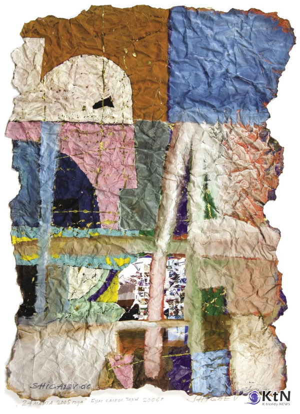 24 марта 2005 года. 2006. Бумага, смешанная техника. 54х39. Собственность автора The 24th March, 2005. 2006. 54х39. Paper, mixed technology. The Property of the artist  [갤러리 A]  사진=K trendy NEWS DB ⓒ케이 트렌디뉴스 무단전재 및 수집, 재배포금지