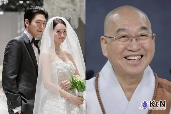 실존 '지니' 맞네!.. 새신랑 김우빈, 200명 환아에 크리스마스 선물 전달  신민아와 결혼 직후 전한 선물, 김우빈의 성탄 미담  사진=2025 12.27   에이엠엔터테인먼트/  결혼식 주례는 법륜스님이 맡았고, 신민아가 김우빈의 투병 당시 쾌유를 기원하며 공양미를 이고 기도했다는 일화  K trendy NEWS DB ⓒ케이 트렌디뉴스 무단전재 및 수집, 재배포금지