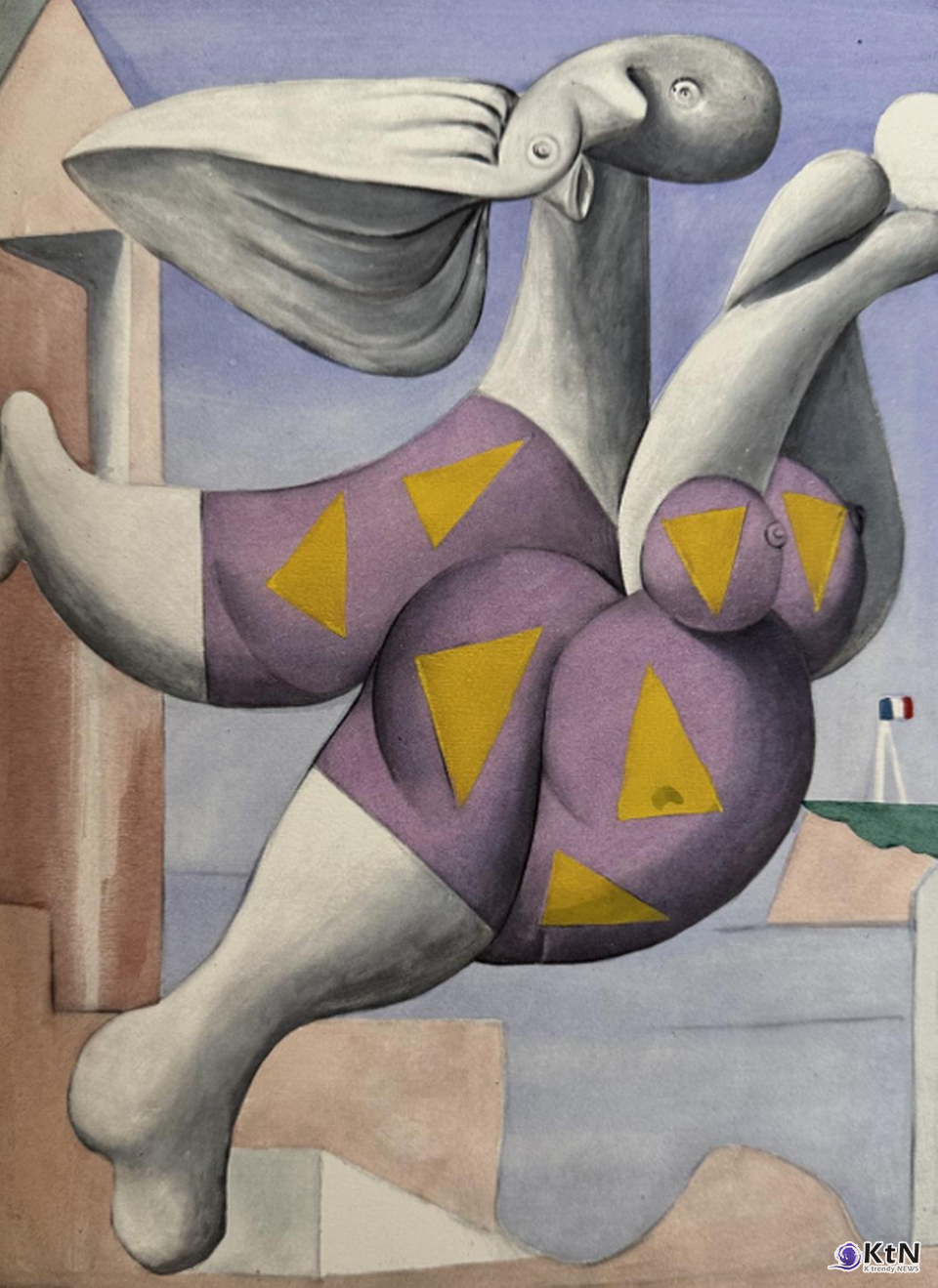 Picasso / 피카소 BAGNANTE CHE GIOCA AL PALLONE 공을가지고노는물놀이하는사람. 사진=K trendy NEWS DB ⓒ케이 트렌디뉴스 무단전재 및 수집, 재배포금지