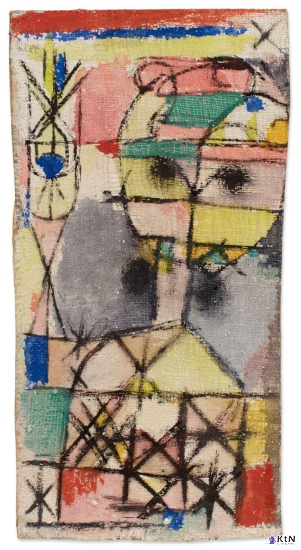 Paul Klee, Kopf (Head) (1919). 사진=Sotheby's. K trendy NEWS DB ⓒ케이 트렌디뉴스 무단전재 및 수집, 재배포금지