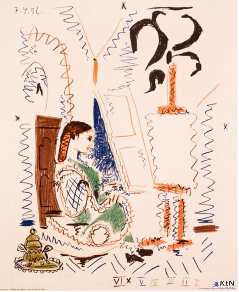 Picasso / 피카소 L'atelier de Cannes (칸의 작업실) 350,000,000원 사진=에스티에스그룹 & 꾸바아트센터, K trendy NEWS DB ⓒ케이 트렌디뉴스 무단전재 및 수집, 재배포금지