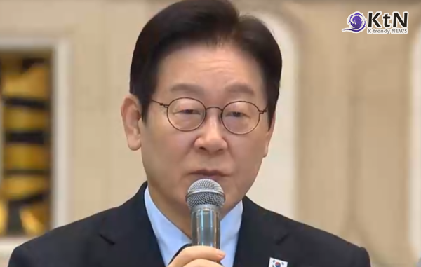 이 대통령 "한한령 해제 단계적으로 이뤄질 것... 서해구조물 옮기게 될 것"  사진=2026. 01.07 MBC 뉴스 영상 갈무리   K trendy NEWS DB ⓒ케이 트렌디뉴스 무단전재 및 수집, 재배포금지