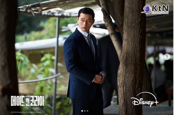  ‘메이드 인 코리아’는 우민호 감독이 연출한 1970년대 배경의 시대극으로, 국가를 수익 모델로 삼는 백기태(현빈)와 그를 추적하는 검사 장건영(정우성)의 대립을 그린다. 우도환·조여정·서은수 등 다양한 배우진이 합류했으며, ‘비즈니스맨’ 예고편을 통해 액션·감정 연기가 공개돼 화제를 모았다. 시즌 1은 12월 24일부터 순차 공개되며 시즌 2 제작도 확정됐다.  사진=2025 11.12    디즈니+  인스타그램 캡처 / 편집  K trendy NEWS DB ⓒ케이 트렌디뉴스 무단전재 및 수집, 재배포금지
