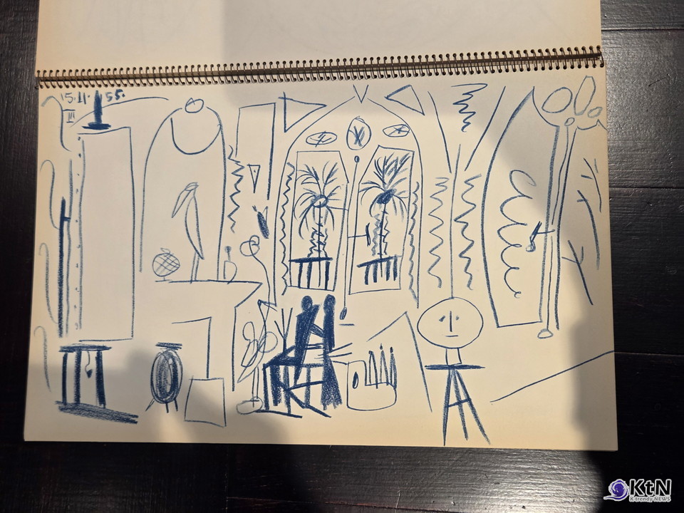 피카소 스케치북이 증명한 말년 조형의 전환. 사진=에스티에스그룹 & 꾸바아트센터, K trendy NEWS DB ⓒ케이 트렌디뉴스 무단전재 및 수집, 재배포금지