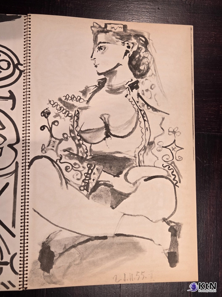 피카소 스케치북이 증명한 말년 조형의 전환. 사진=에스티에스그룹 & 꾸바아트센터, K trendy NEWS DB ⓒ케이 트렌디뉴스 무단전재 및 수집, 재배포금지