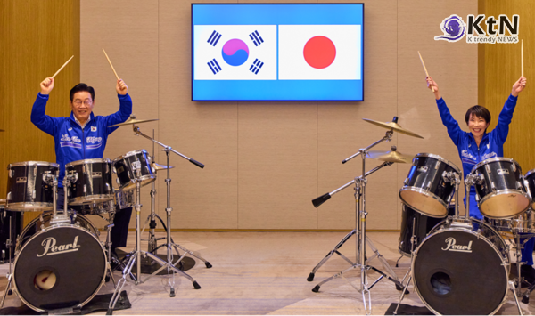 한일 정상, 드럼 합주로 친교…이재명·다카이치 스틱 교환까지 사진=2026. 01.13 이재명 대통령 엑스 갈무리  K trendy NEWS DB ⓒ케이 트렌디뉴스 무단전재 및 수집, 재배포금지