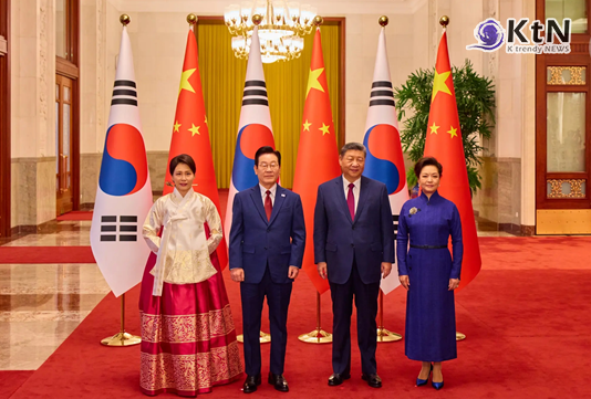 이재명 대통령·시진핑 회담 이후 중국 서열 2·3위 잇따라 면담...한중 스타트업 협력 행보 본격화   사진=2026.  01.07  KTV 이매진  갈무리  K trendy NEWS DB ⓒ케이 트렌디뉴스 무단전재 및 수집, 재배포금지