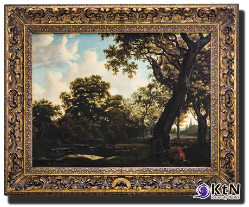 마인데르트 호베마 Meindert Hobbema/Scene in Holland, 사진=Noor Royal Gallery 홈페이지 갈무리, K trendy NEWS DB ⓒ케이 트렌디뉴스 무단전재 및 수집, 재배포금지