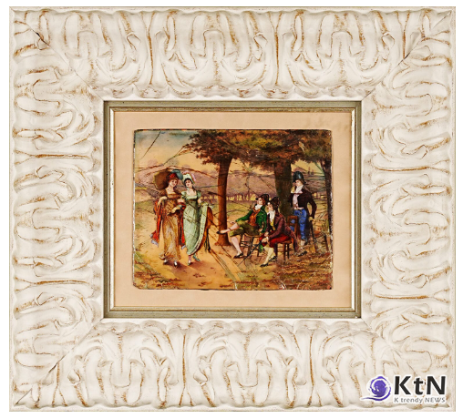 Romantic Scene (ca.1810-1820). 사진=Noor Royal Gallery 홈페이지 갈무리, K trendy NEWS DB ⓒ케이 트렌디뉴스 무단전재 및 수집, 재배포금지